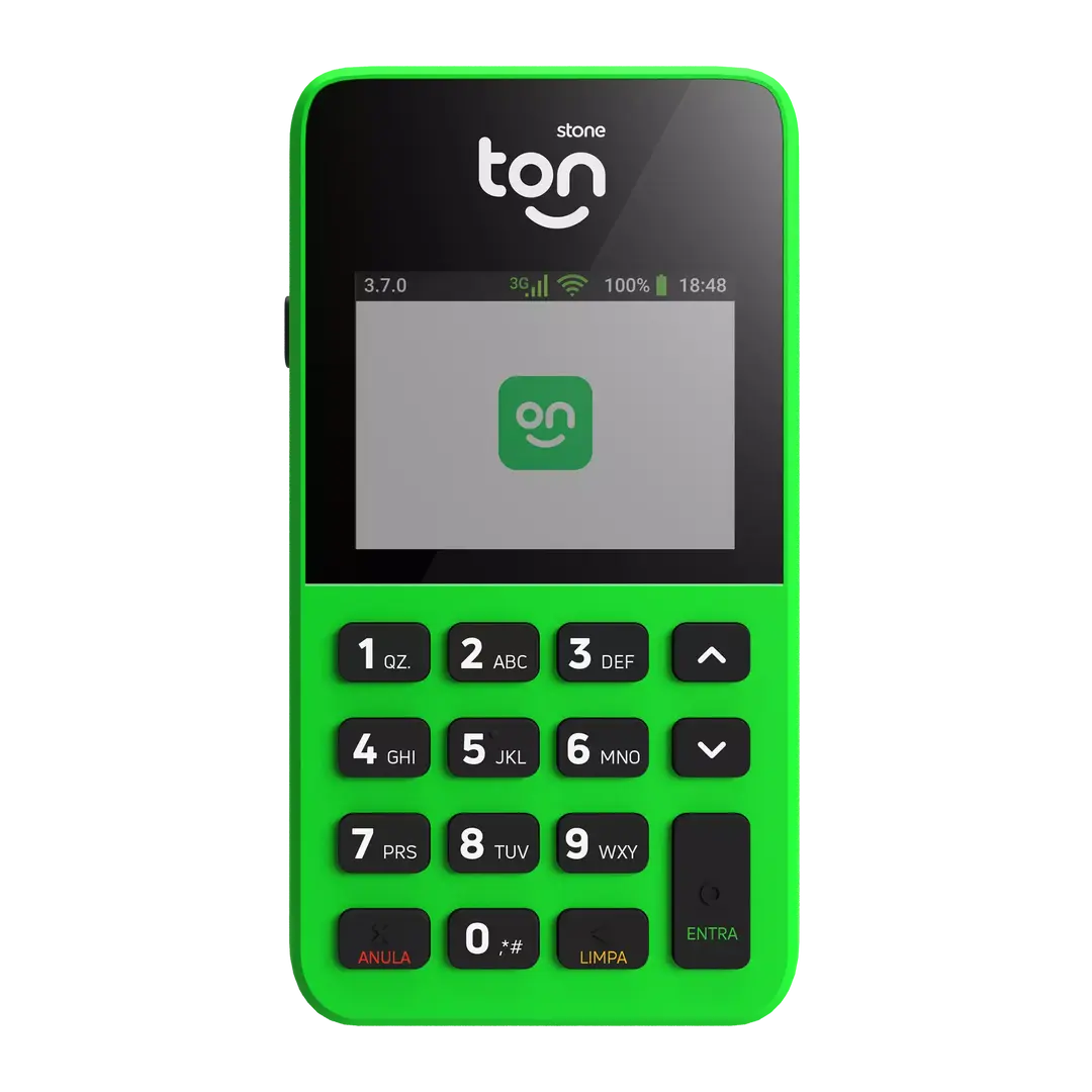 Maquininha TON T2 — com chip 4G independente