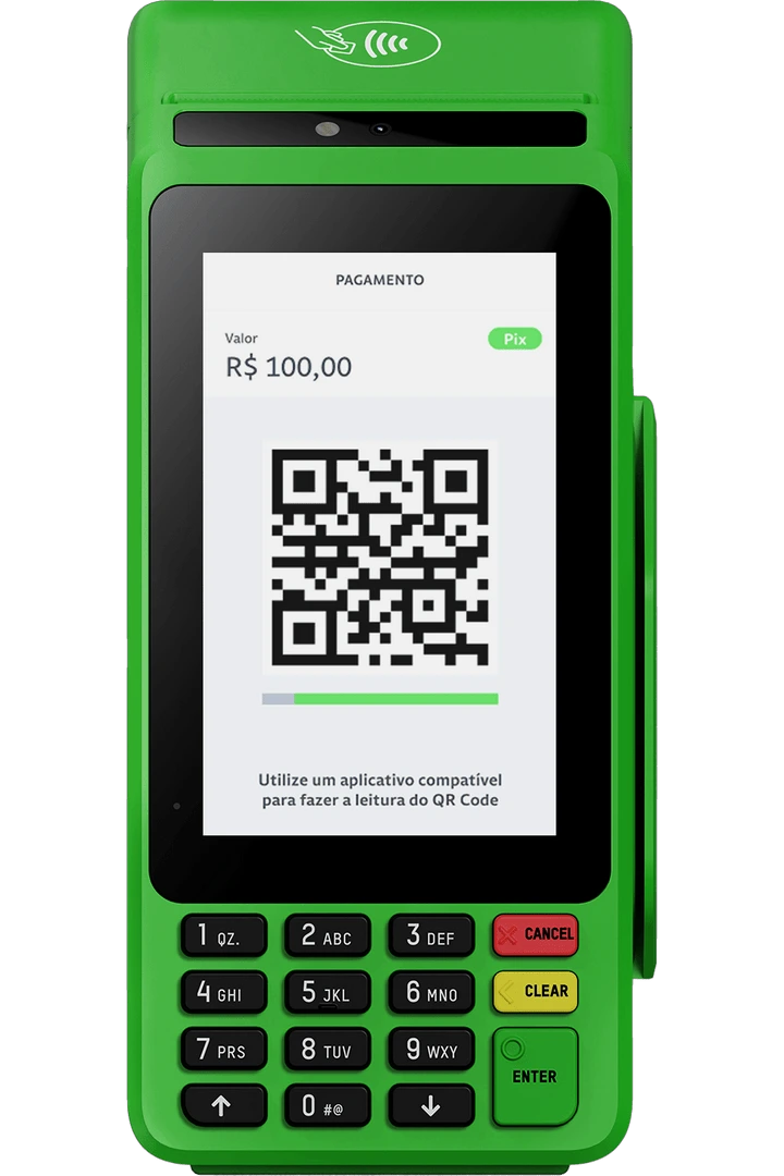 Maquininha TON T3 Smart — tela touch Android com impressora